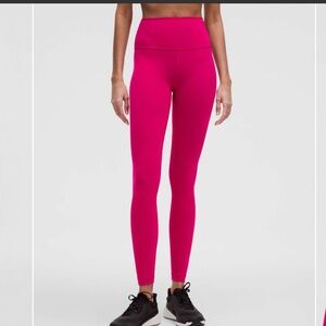 lululemon Wunder Train High-RiseTights in Passionate Pink-Size 8-NWT